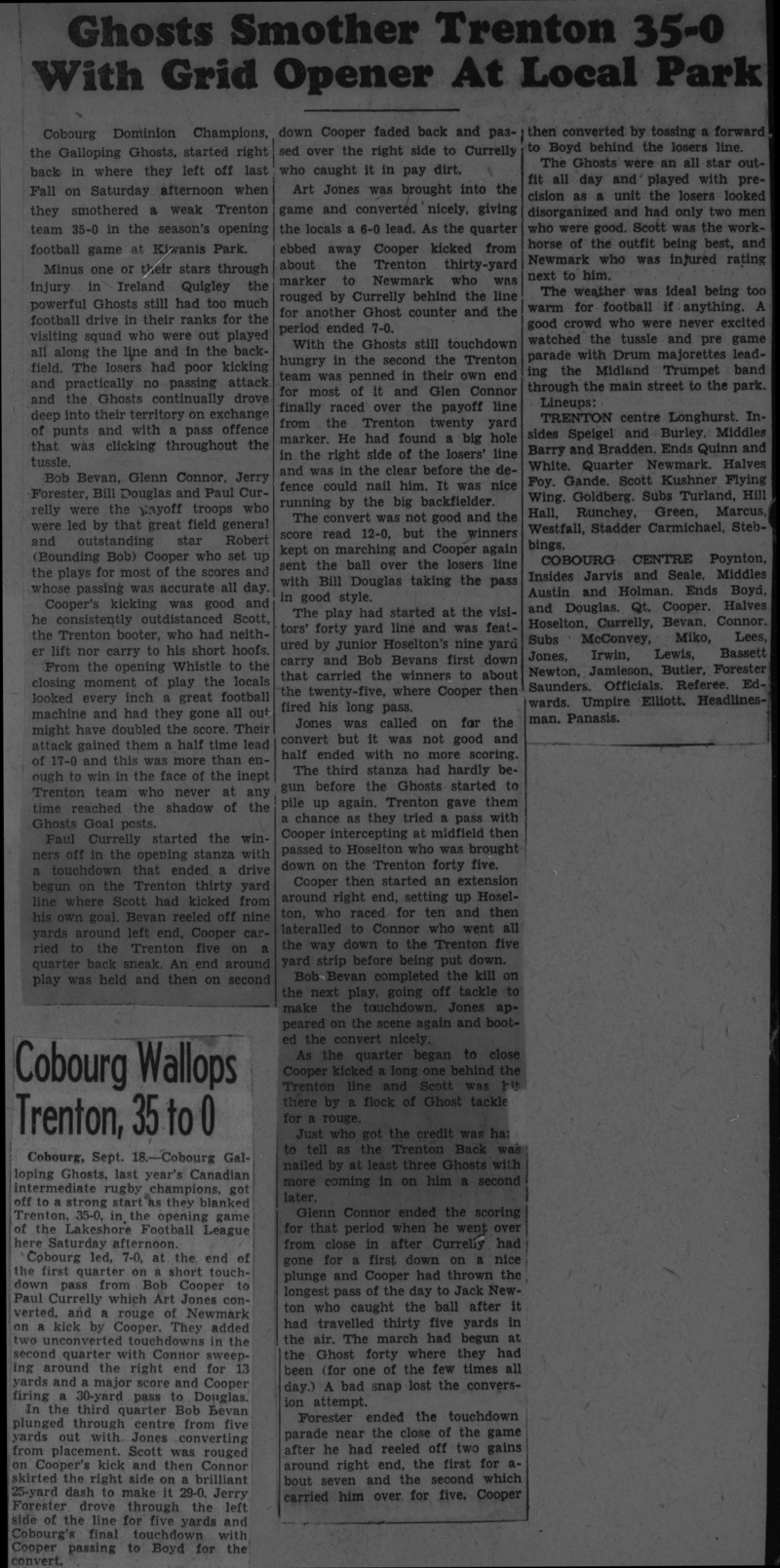 Football -Galloping Ghosts -1949 -A02-Season