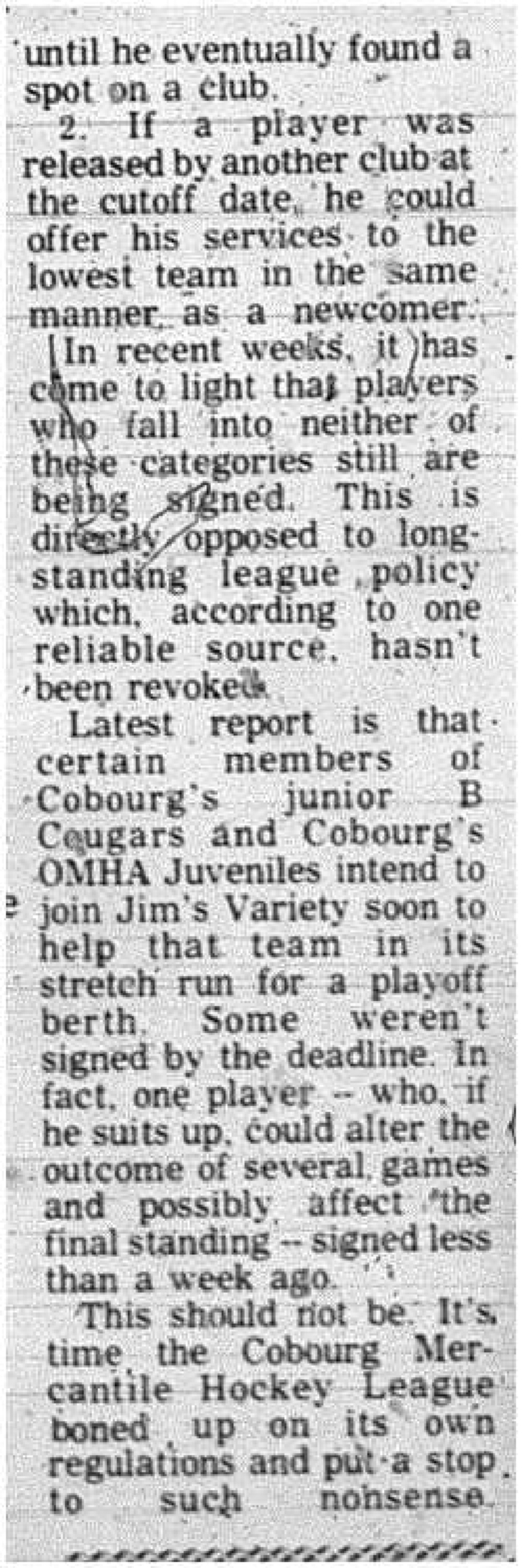 1971-02-05 Dodge -Spotlight -Mercantile League Breaks Rule2