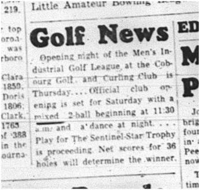 1964-05-20 Golf - Mens - Industrial Golf League