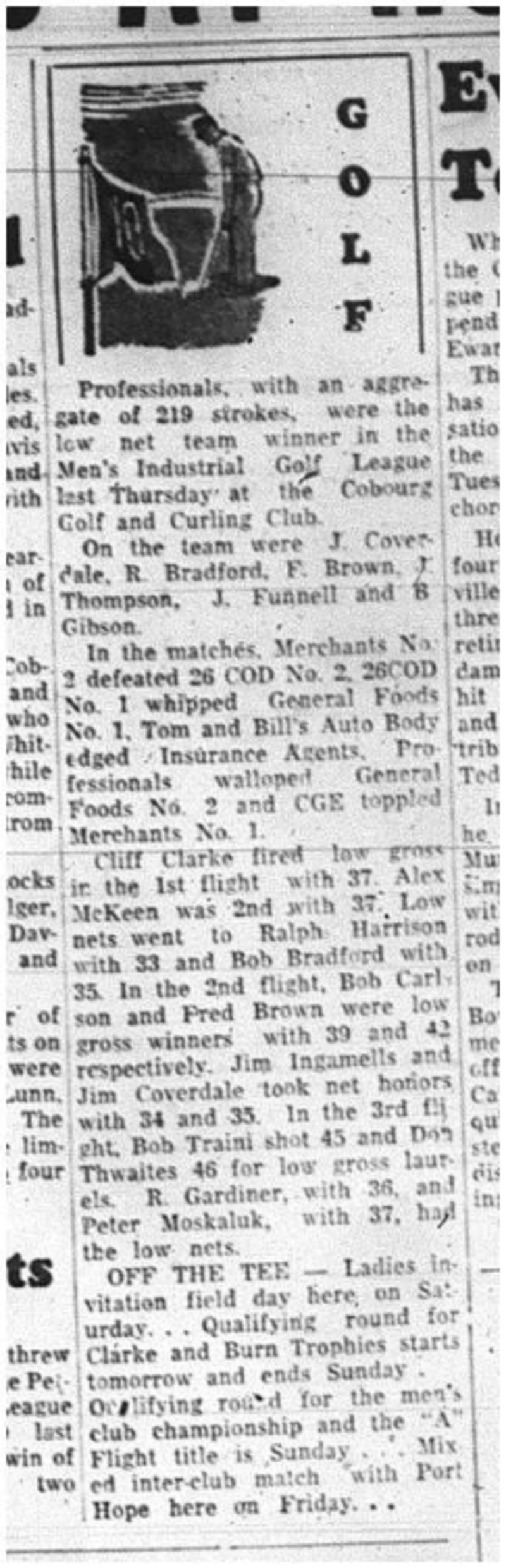 1964-06-17 Golf - Mens - Industrial League