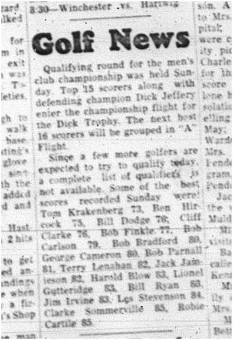 1964-06-24 Golf - Mens - News