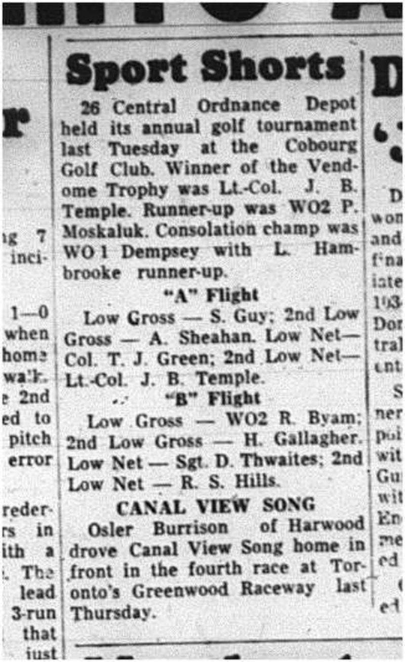 1964-08-19 Golf - Mens- Central Ordnance Depot Tournament