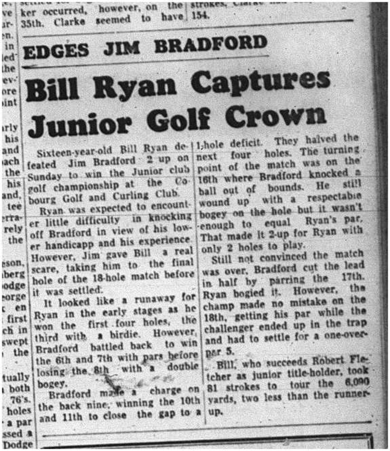 1964-08-26 Golf - Boys - Bill Ryan - Junior Golf Crown