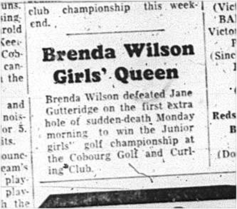 1964-08-26 Golf - Ladies - Brenda Wilson Vs. Jane Gutteridge