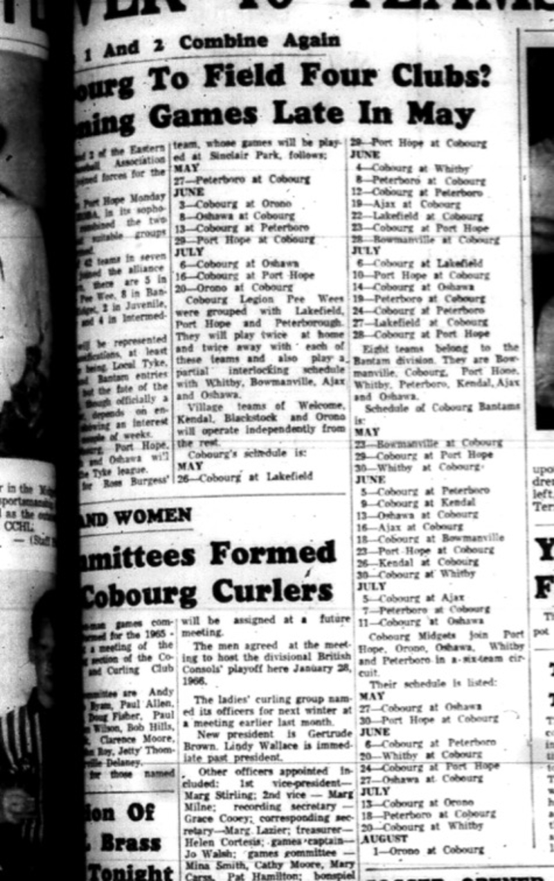 1965-05-05 Baseball - Boys - Four Clubs - Opening Games
