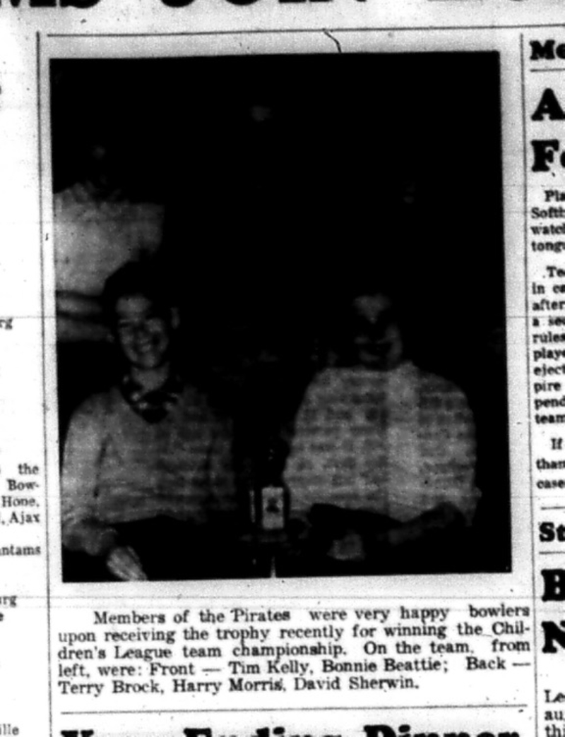 1965-05-05 Bowling - Mixed - Cobourg Childrens League - Pirates