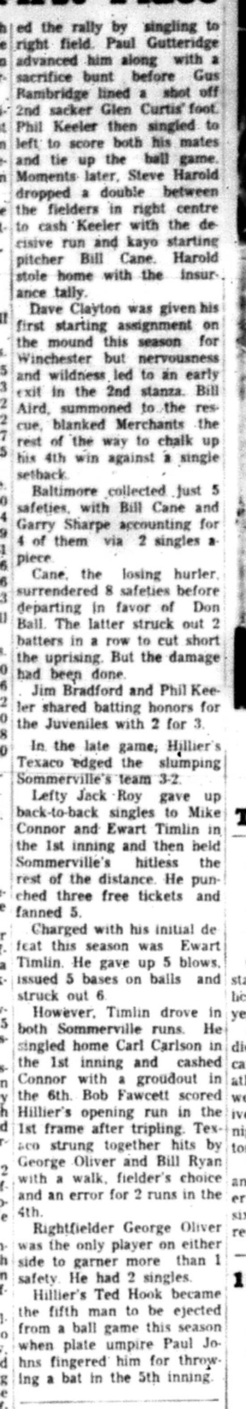 1966-06-29 Softball -Men -CMSL-Winchester vs Baltimore-C