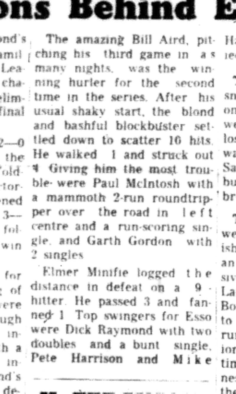 1966-08-10 Softball -Men -HTSL-Esso vs Coldsprings-C