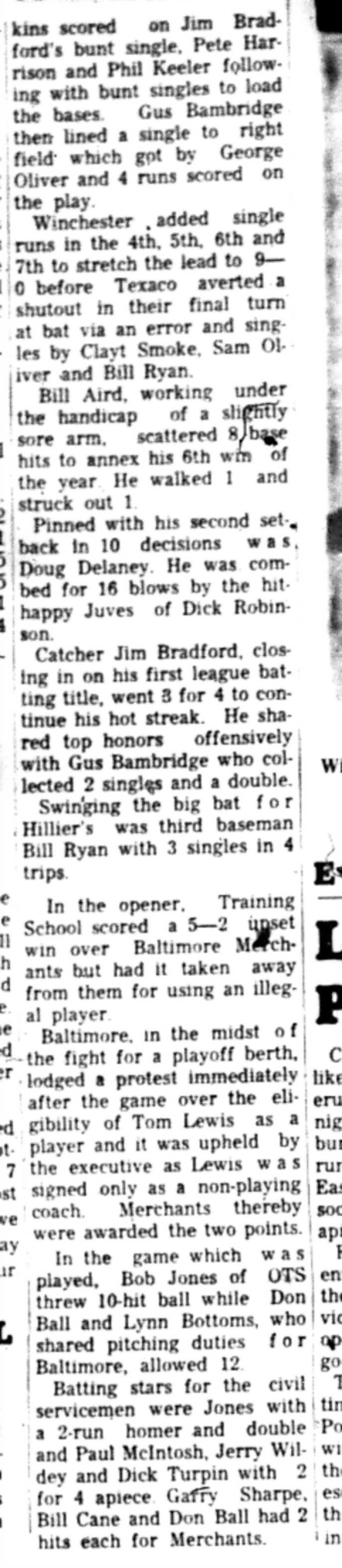 1966-08-17 Softball -Men -CMSL-Winchester vs Hilliers-C