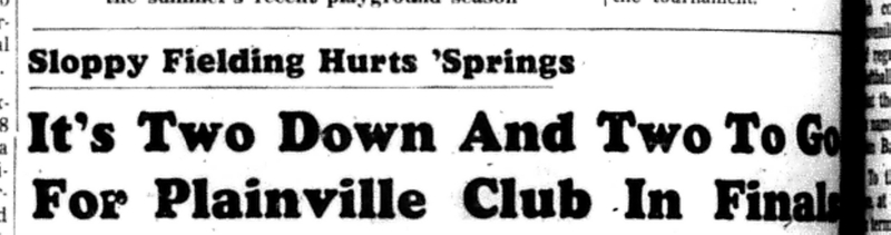 1966-09-07 Softball -Men -HTSL-Plainville vs Coldsprings-A
