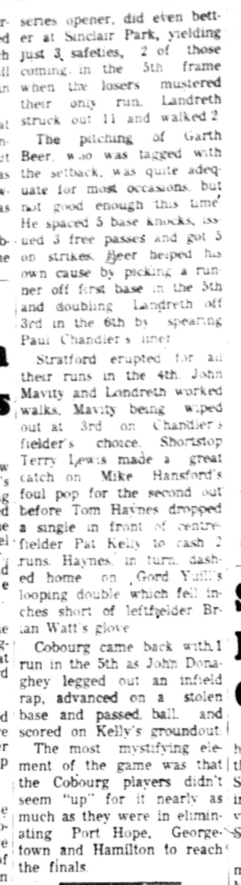 1966-10-05 Baseball -Boys -Cobourg vs Stratford-C