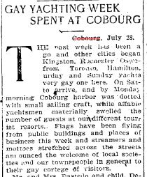 1900-07-28 Yacht Racing -Cobourg ready for Rendezvous