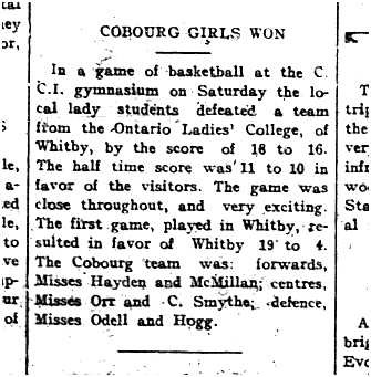 1915-03-12 School - CCI Basketball-Girls