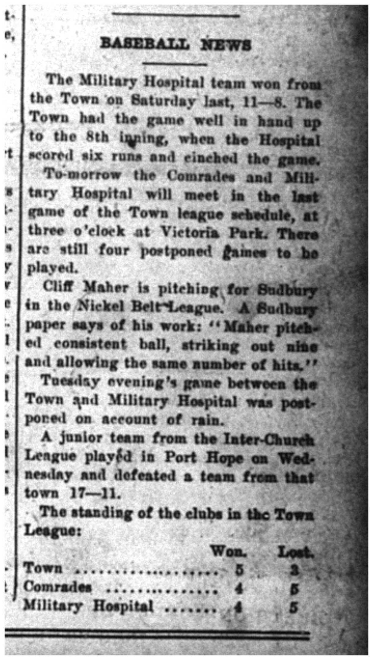 1918-07-12 Baseball