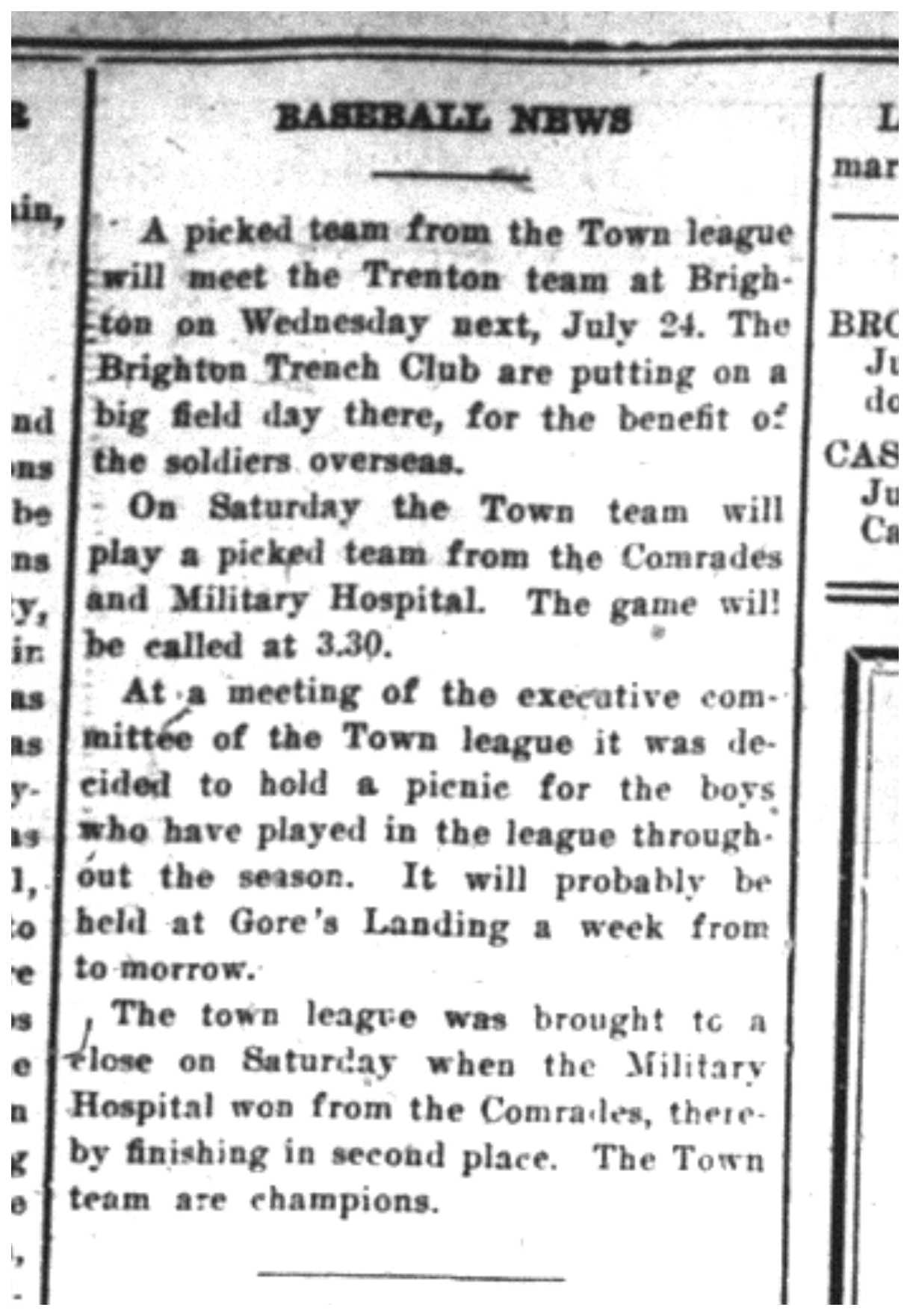 1918-07-19 Baseball
