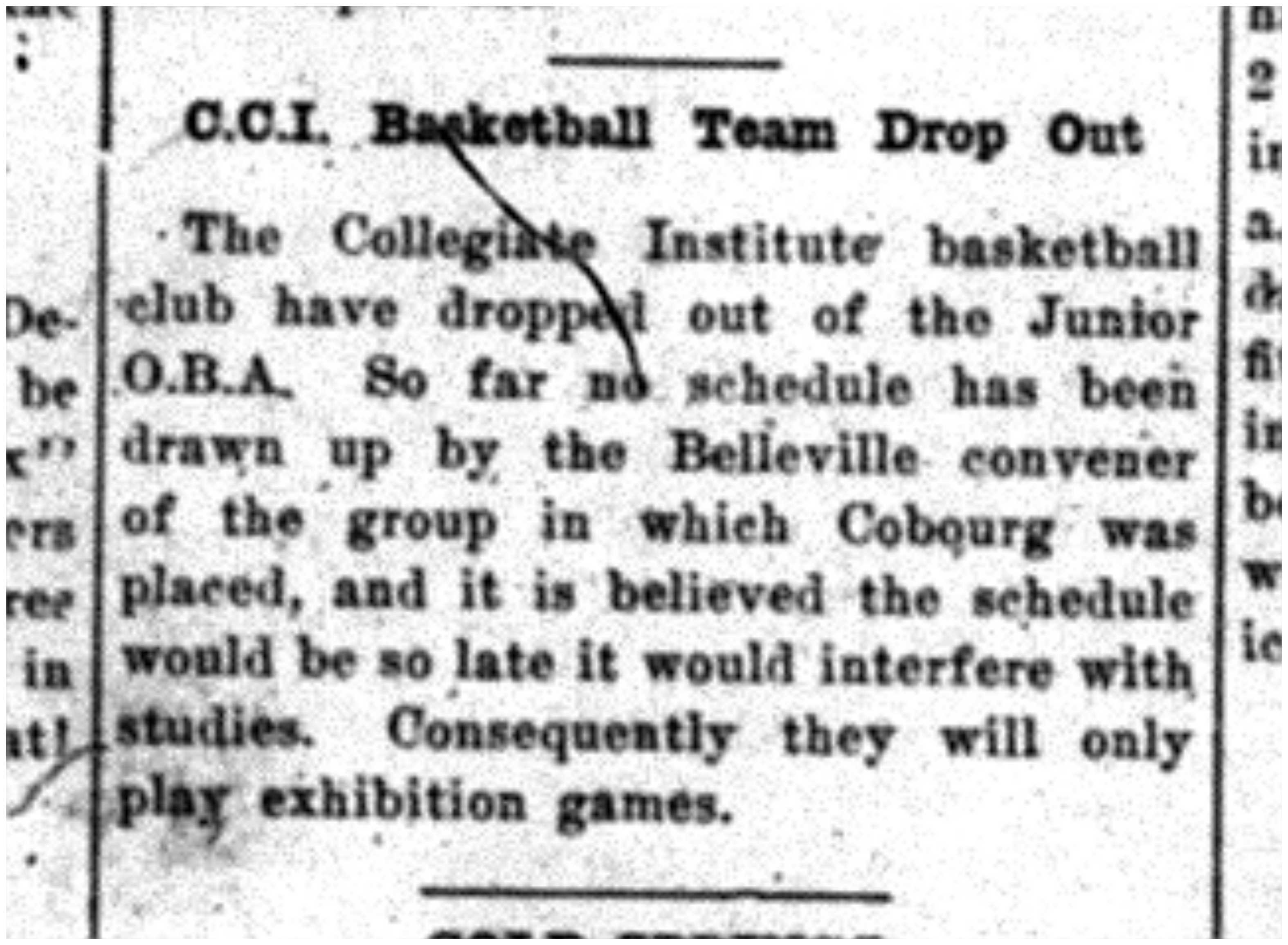 1920-01-29 School -CCI-Basketball