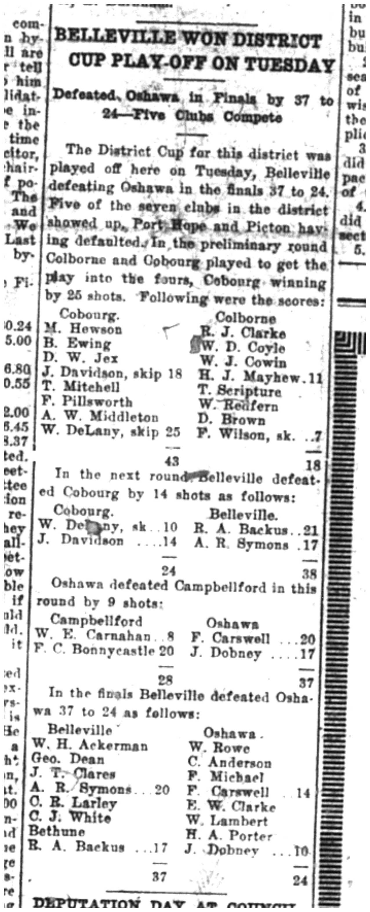 1921-01-27 Curling -District Cup