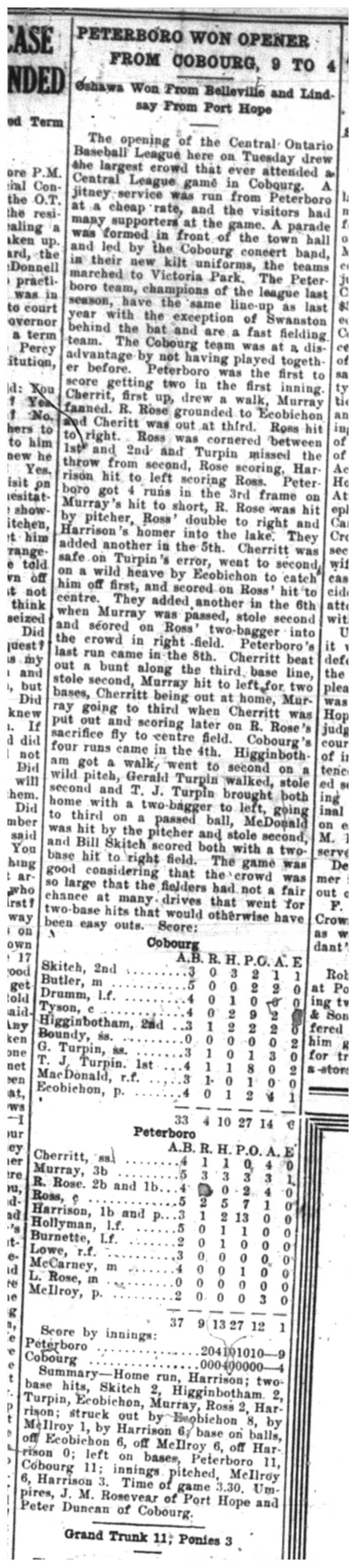 1921-05-26 Baseball