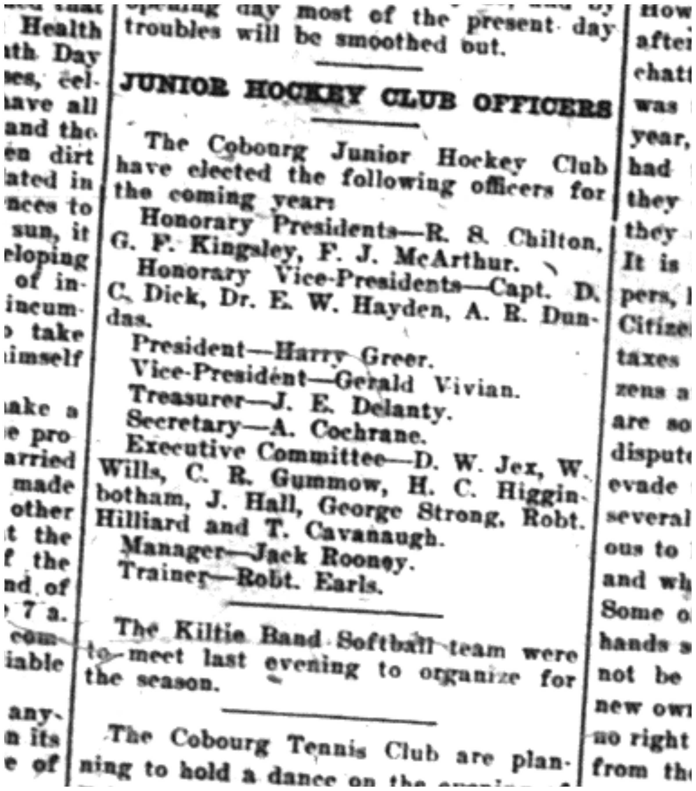 1925-04-20 Hockey -Juniors