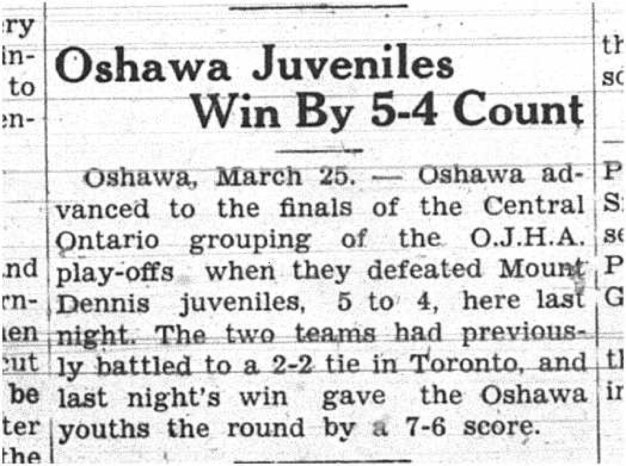 1928-03-31 Hockey - Juveniles