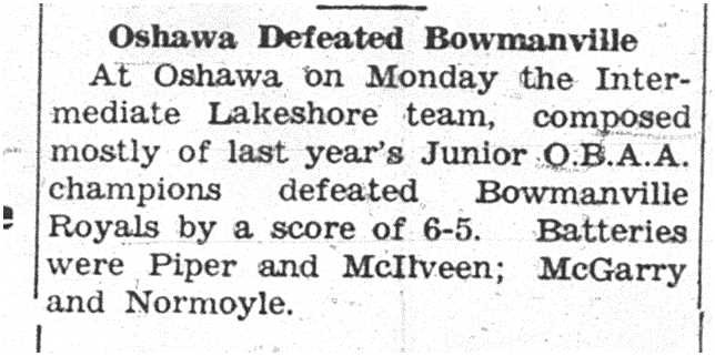 1937-05-27 Baseball - Intermediate League