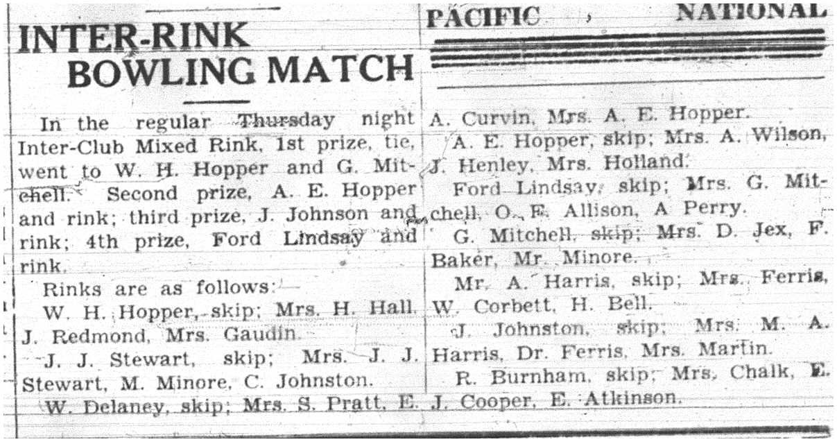 1937-07-22 Lawn Bowling -Interclub