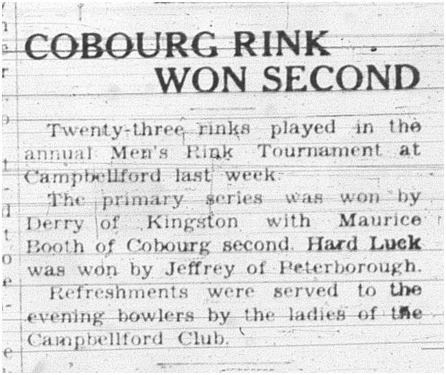 1937-08-26 Lawn Bowling -Campbellford