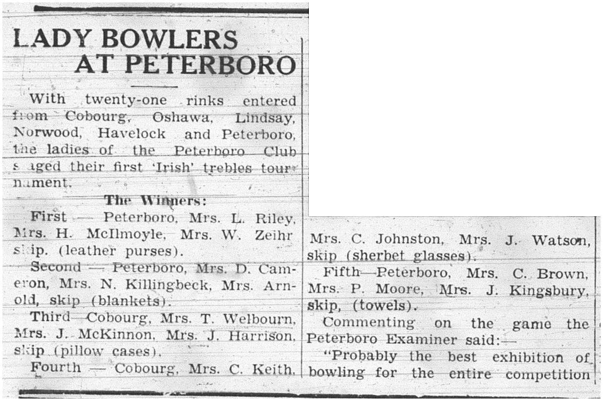 1937-09-09 Lawn Bowling -Tournament