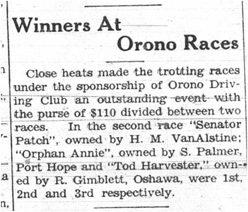 1937-09-30 Horse Racing -Trotters at Orno