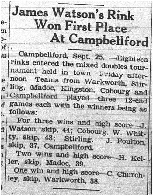 1937-09-30 Lawn Bowling -Campbellford