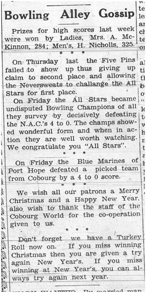 1937-12-23 Bowling -News