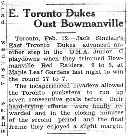 1938-02-17 Hockey -Junior C Playdowns