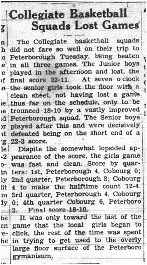 1938-03-10 School -CCI Basketball