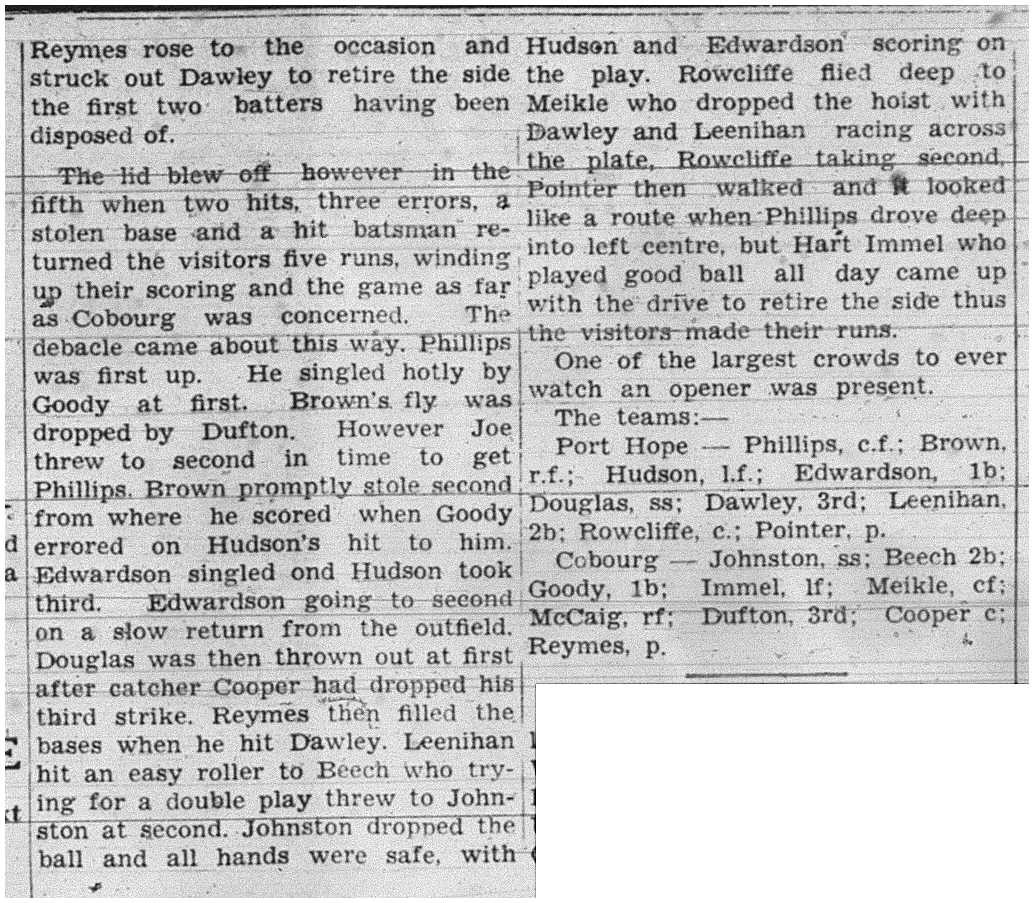 1938-05-26 Baseball -Ponies vs PH2