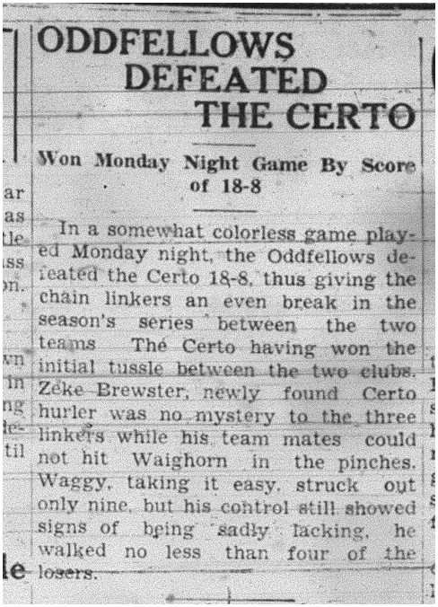 1938-06-30 Softball -Mens League