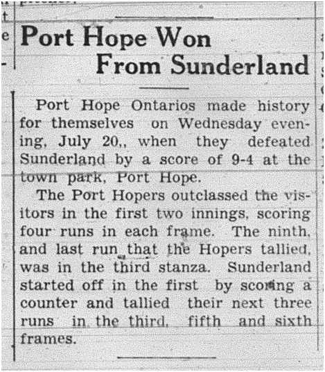 1938-07-21 Baseball -PH vs Sunderland