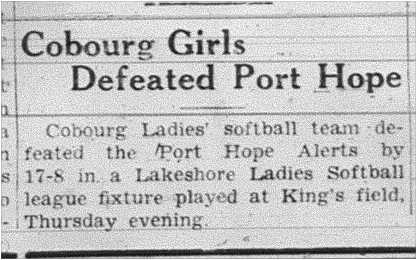 1938-08-11 Softball -Ladies vs PH