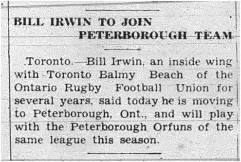 1938-09-08 Football -ORFU -Irwin joins Peterborough