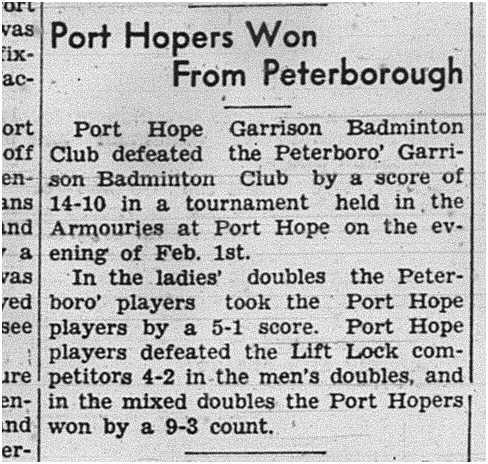 1939-02-09 Badminton -PH vs Peterborough