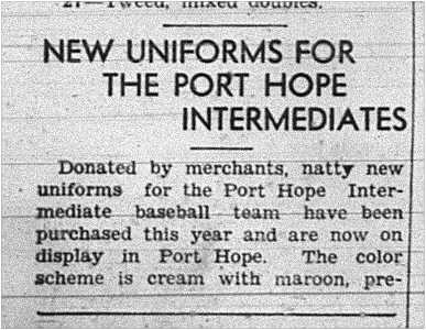 1939-06-01 Baseball -PH Intermediates Receive New Uniforms