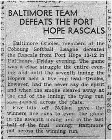 1939-06-15 Softball -Mens League Baltimore vs PH