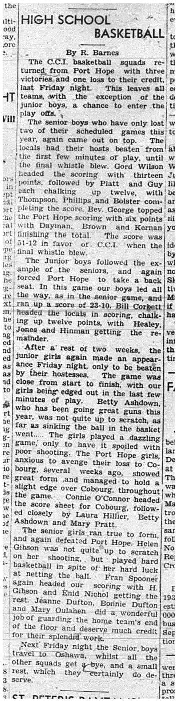 1940-02-22 School -Basketball CCI vs PH