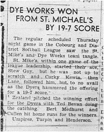 1941-07-10 Softball -Cobourg & D Games