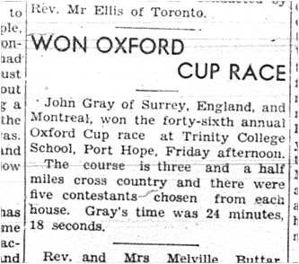 1942-11-26 School -Trinity hosts Oxford Cup race