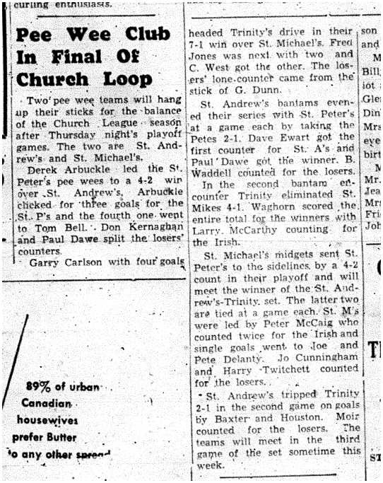 1955-03-10 Hockey -CCHL Playoffs