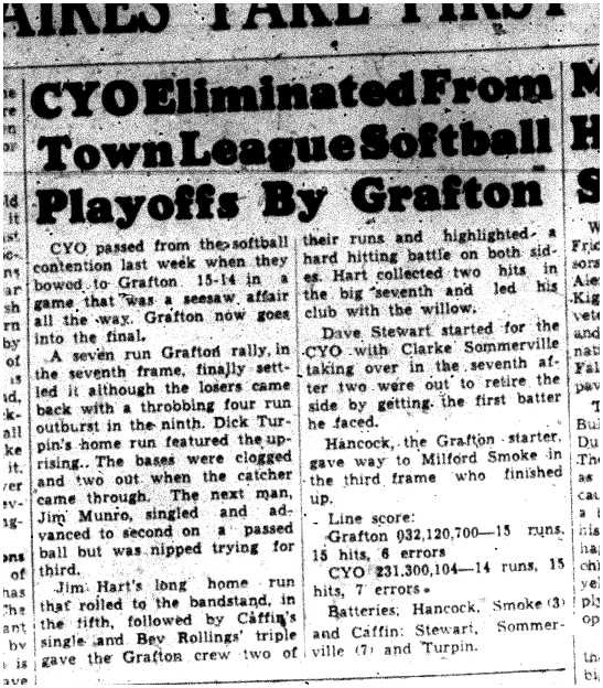 1955-09-01 Softball -Town League