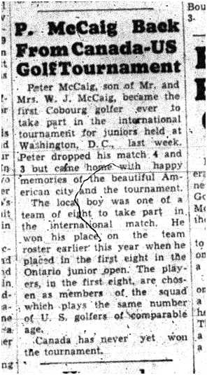 1955-09-08 Golf -Peter McCaig in International Junior Match