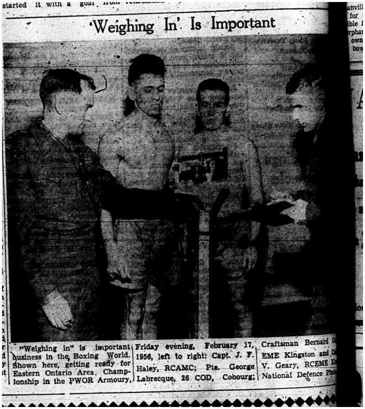 1956-02-23 Boxing -weigh in for Eastern Ontario Championship