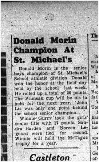 1956-05-31 School -St Michael's Track & Field Day