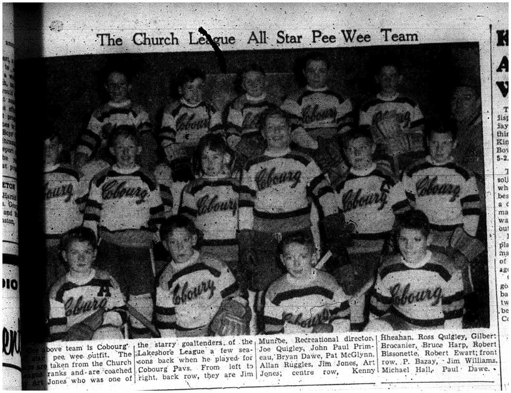 1957-02-14 Hockey -CCHL AllStar PeeWee team photo